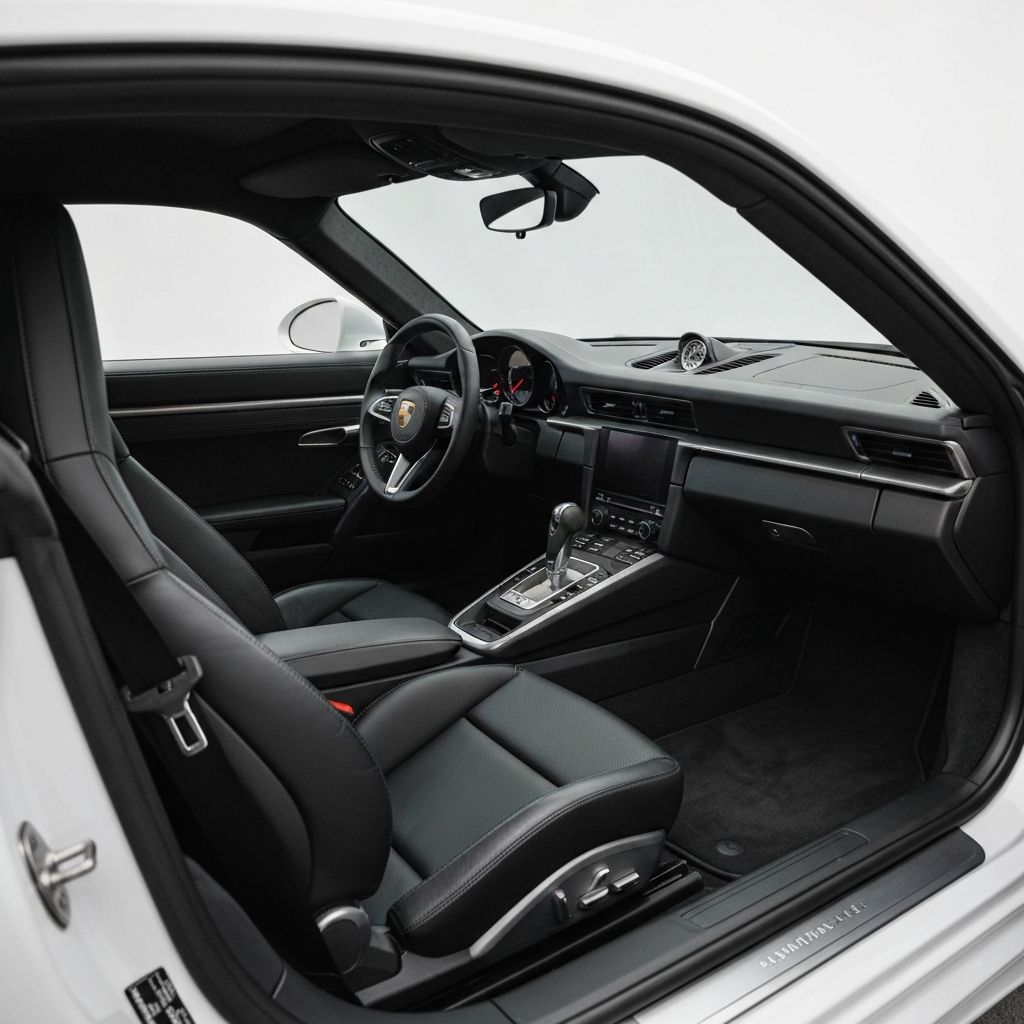 Porsche 911 Innenraum nach Detailing