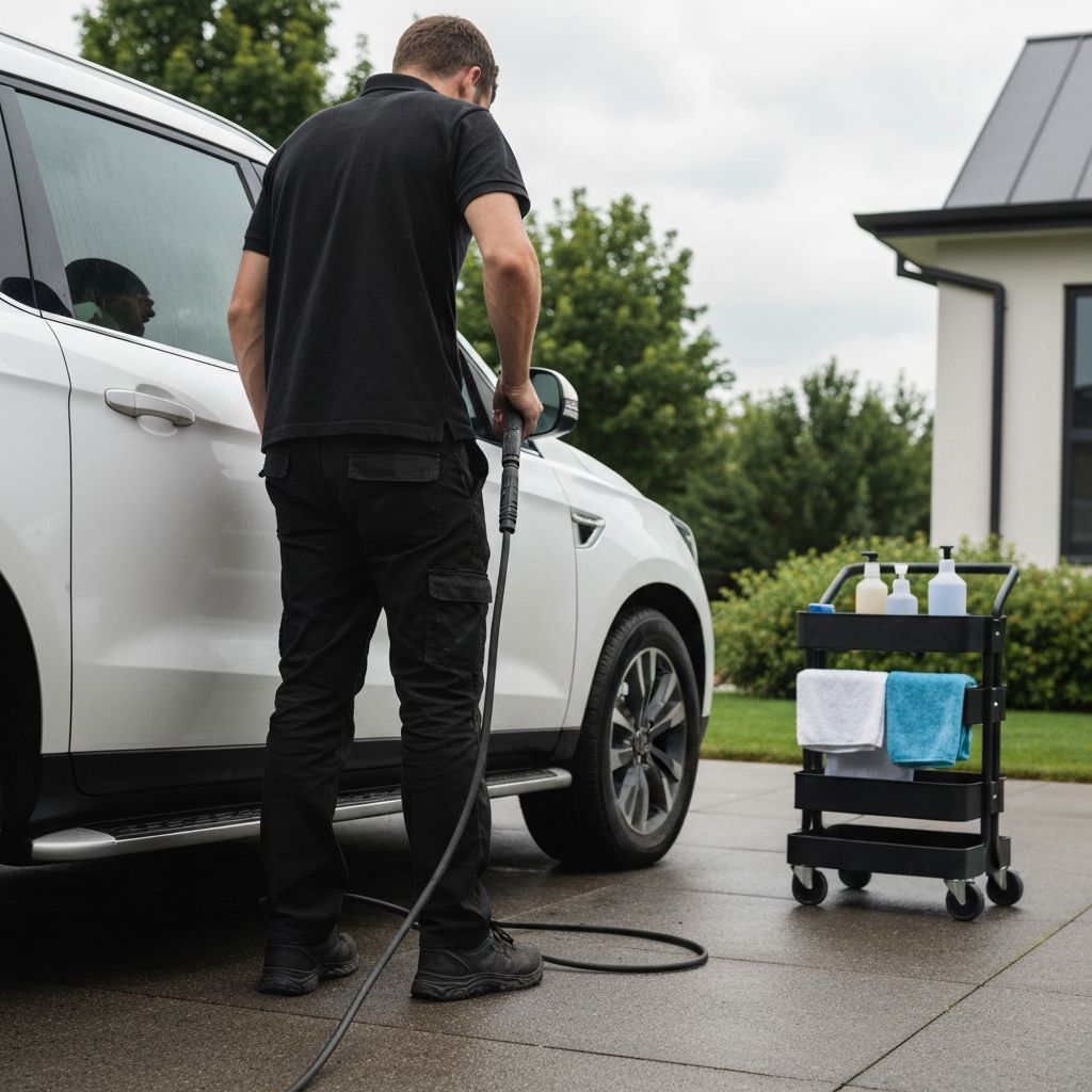Mobile Autoaufbereitung beim Kunden vor Ort